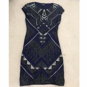 express black, grey, and silver dress!